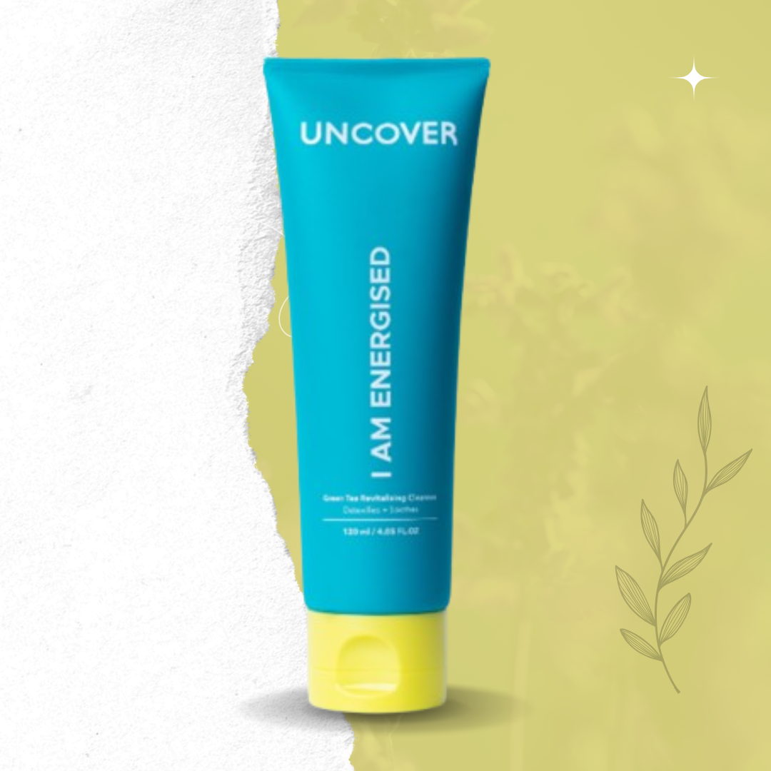 Uncover Green Tea Revitalising Cleanser 120ml - Image 2